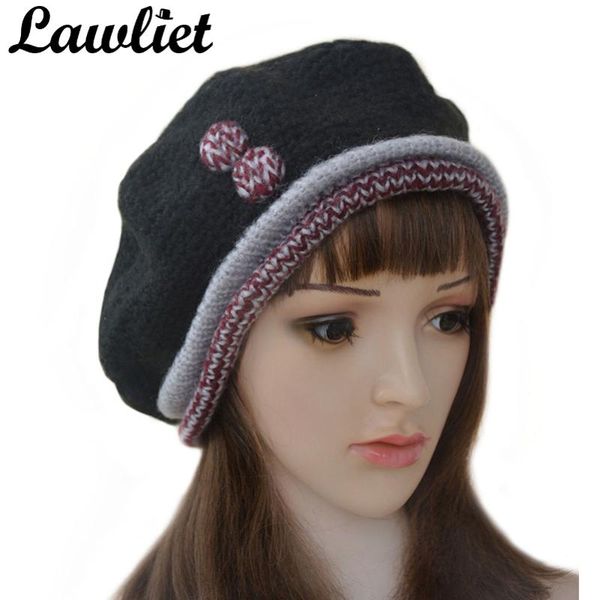 berets wool winter beret hats for women warm crochet knitted painter beanie hat cap knitting ladies skullies a228, Blue;gray
berets wool winter beret hats for women warm crochet knitted painter beanie hat cap knitting ladies skullies a228, Blue;gray