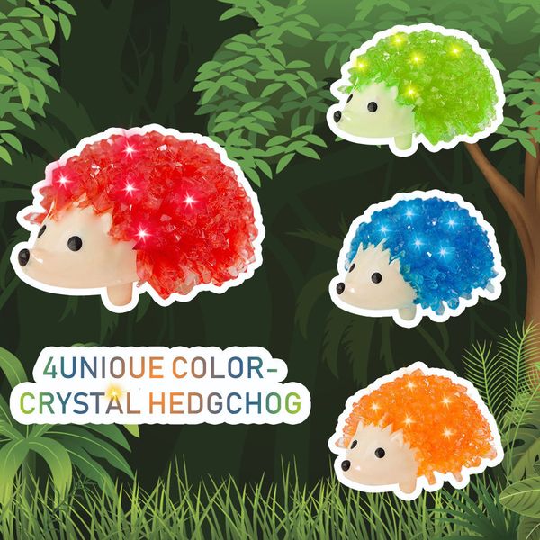 compuda 4pc crystal growing kit 4 colored hedgehog to gr-ow science experiments for kids c0123
compuda 4pc crystal growing kit 4 colored hedgehog to gr-ow science experiments for kids c0123