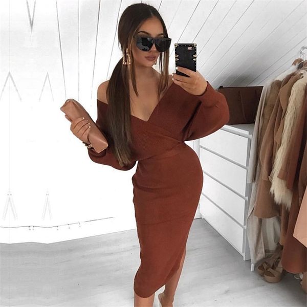 adyce new autumn long sleeve bandage dress women off shoulder solid bodycon club celebrity evening party dress vestido y200805, Black;pink
adyce new autumn long sleeve bandage dress women off shoulder solid bodycon club celebrity evening party dress vestido y200805, Black;pink