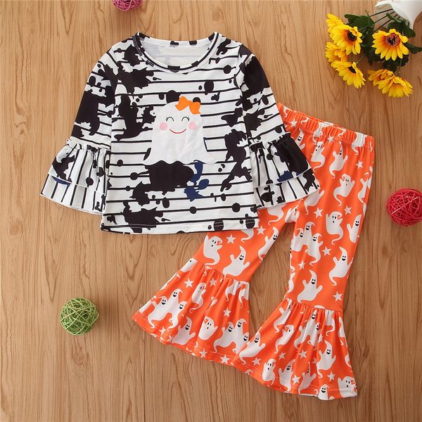 kids halloween outfits girls cartoon clohting sets children 2020 autumn striped flare sleeve t-shirt + elf long pants 2pcs suits s747, White
kids halloween outfits girls cartoon clohting sets children 2020 autumn striped flare sleeve t-shirt + elf long pants 2pcs suits s747, White