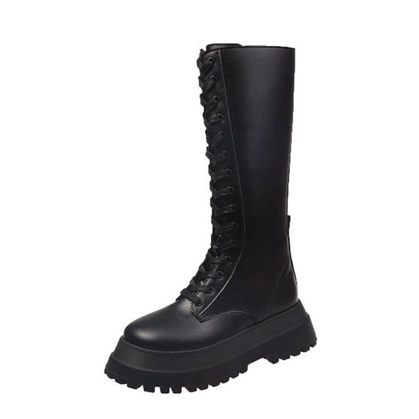 ladies leather boots female black plush winter boots black front lace-up long-tube platform non-slip wear-resistant
ladies leather boots female black plush winter boots black front lace-up long-tube platform non-slip wear-resistant