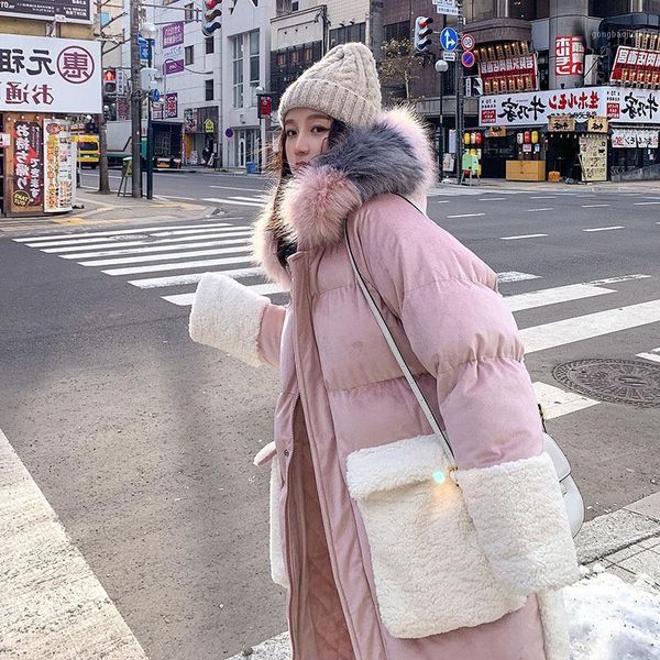 2021 winter padded jacket women stitching lamb hair mid-length korean style cotton-padded jacket loose thick ladies1, Black
2021 winter padded jacket women stitching lamb hair mid-length korean style cotton-padded jacket loose thick ladies1, Black