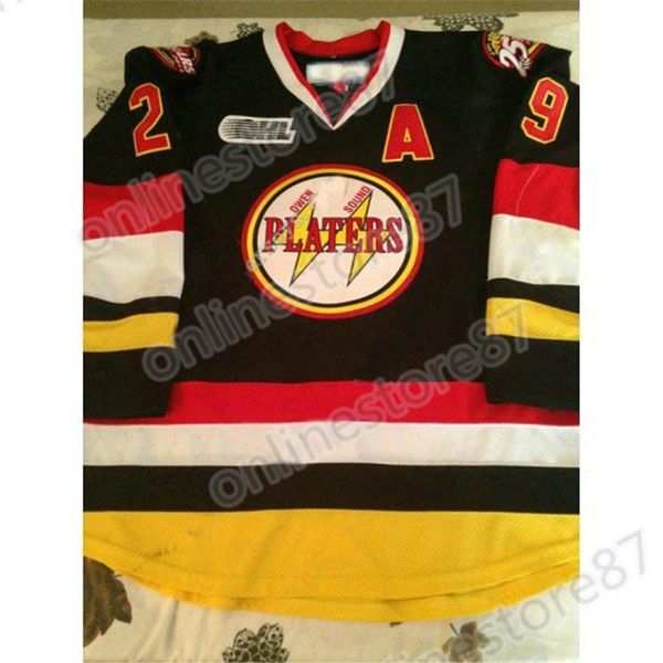 custom vintage owen sound attack (alternative 25th) david benn kurtis gabriel stefano pezzetta gilbert gabor graydon reid hockey jersey, Black
custom vintage owen sound attack (alternative 25th) david benn kurtis gabriel stefano pezzetta gilbert gabor graydon reid hockey jersey, Black