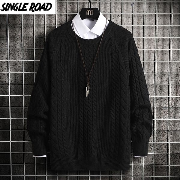 singleroad oversized mens knitted winter hip hop harajuku korean casual sweaters pullover black sweater men 201211, White;black
singleroad oversized mens knitted winter hip hop harajuku korean casual sweaters pullover black sweater men 201211, White;black