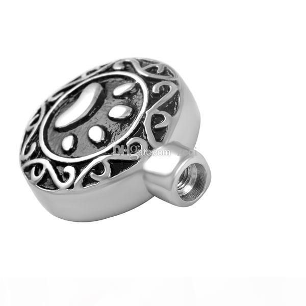 paw engraved stainless steel cremation pendant necklace pet ashes keepsake urn necklace, Silver
paw engraved stainless steel cremation pendant necklace pet ashes keepsake urn necklace, Silver