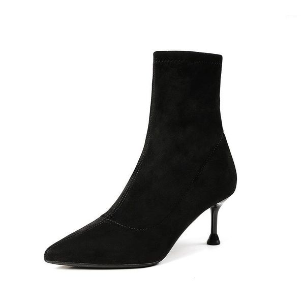 boots style single pointed toe thin heeled versatile high heel shoes plus velvet short1, Black
boots style single pointed toe thin heeled versatile high heel shoes plus velvet short1, Black