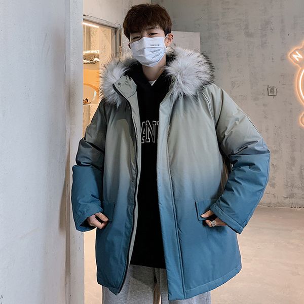 new men's white duck down jacket warm hooded thick puffer jacket men down coat fur collar overcoat winter parka men, Black
new men's white duck down jacket warm hooded thick puffer jacket men down coat fur collar overcoat winter parka men, Black