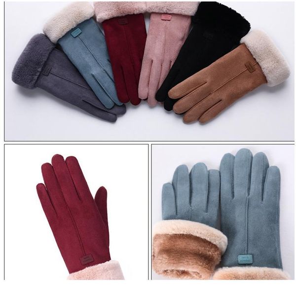 women gloves pelucia couple gloves touch screen glove suede double thickening fashion modis femme eldiven rekawiczk sqcwku, Black
women gloves pelucia couple gloves touch screen glove suede double thickening fashion modis femme eldiven rekawiczk sqcwku, Black