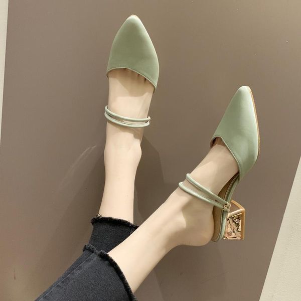 women shoes 2020 summer new style medium heel two wear muller shoes, baotou thick heel fairy style pointed half drag
women shoes 2020 summer new style medium heel two wear muller shoes, baotou thick heel fairy style pointed half drag