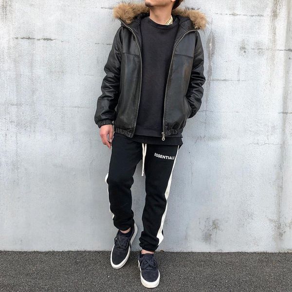 loose fear god fog double high line of men's pants street pants essentials casual ohcok, Black
loose fear god fog double high line of men's pants street pants essentials casual ohcok, Black