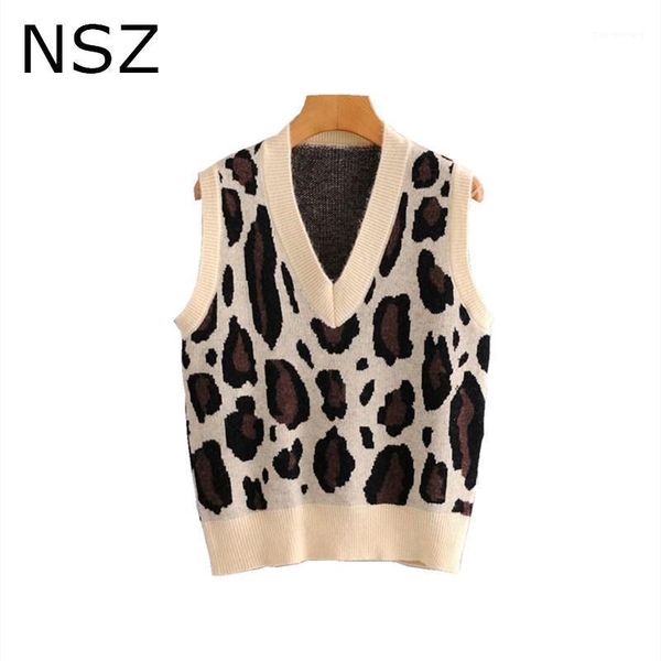 nsz women animal print leopard sleeveless sweater vest v neck loose vintage knitted tank fall fashion waistcoat1, Black;white
nsz women animal print leopard sleeveless sweater vest v neck loose vintage knitted tank fall fashion waistcoat1, Black;white