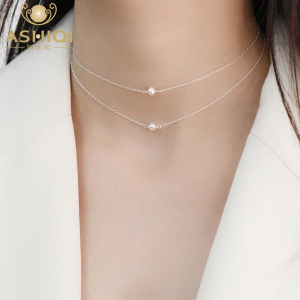 ashiqi natural freshwater pearl 925 sterling silver choker pearl necklaces for women layered chain jewelry
ashiqi natural freshwater pearl 925 sterling silver choker pearl necklaces for women layered chain jewelry