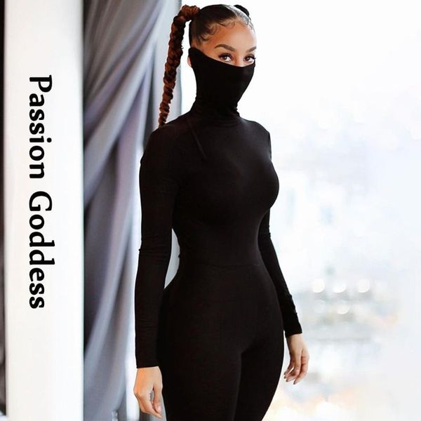 women's jumpsuits & rompers autumn winter women mask long sleeve skinny workout joggers cool overalls fitness elastic turtleneck, Black;white
women's jumpsuits & rompers autumn winter women mask long sleeve skinny workout joggers cool overalls fitness elastic turtleneck, Black;white