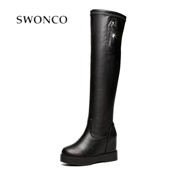 swonco woman winter boots wedge shoes black winter 2020 elasticity over knee boots female slim leg snow women boottis
swonco woman winter boots wedge shoes black winter 2020 elasticity over knee boots female slim leg snow women boottis