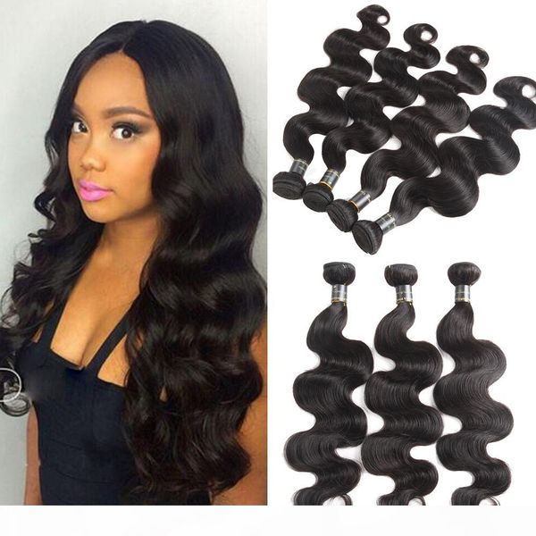 9a body wave 100% unprocessed brazilian virgin human hair extensions body wave hair 4 bundles natural color, Black 
9a body wave 100% unprocessed brazilian virgin human hair extensions body wave hair 4 bundles natural color, Black
