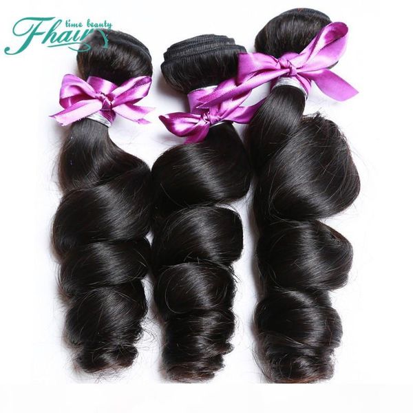3 bundles peruvian loose wave hair product unprocessed peruvian hair bundles 100g pcs hair weave bundles ing, Black
