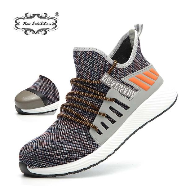 new exhibition sneakers work shoes fashion lightweight breathable men steel toe industrial & construction work safety boots 201019, Black
new exhibition sneakers work shoes fashion lightweight breathable men steel toe industrial & construction work safety boots 201019, Black