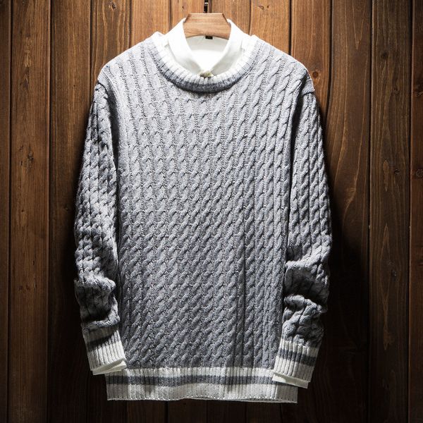 2020 brand autumn men's sweater round-collar pullover knitted sweater for male youth long-sleeved pure-color sweater, White;black
2020 brand autumn men's sweater round-collar pullover knitted sweater for male youth long-sleeved pure-color sweater, White;black