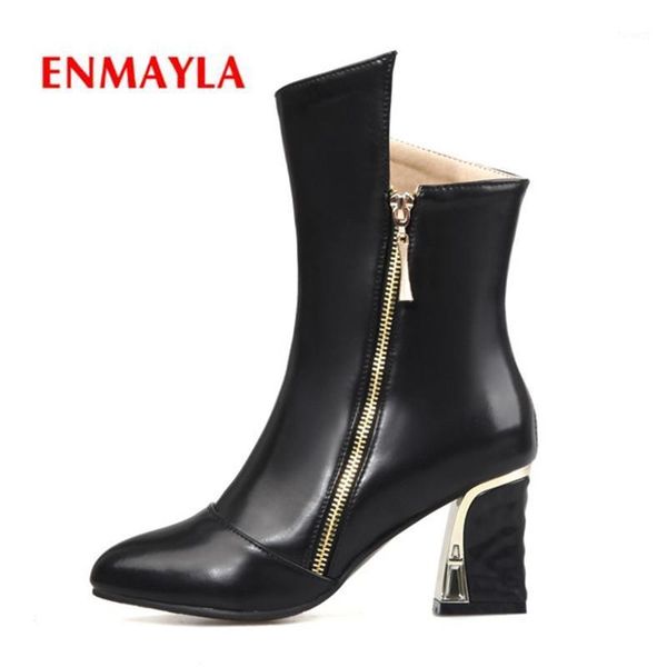 enmayla new style female pointed toe zip ankle boots lady warm short plush fashion square heel ankle boots zyl5051, Black
enmayla new style female pointed toe zip ankle boots lady warm short plush fashion square heel ankle boots zyl5051, Black