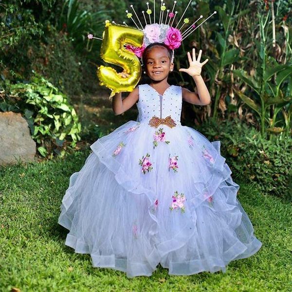 girls pageant dresses applique pearls 3d floral tiered sash bow v back long kids flower girls dress birthday gowns, White;blue
girls pageant dresses applique pearls 3d floral tiered sash bow v back long kids flower girls dress birthday gowns, White;blue