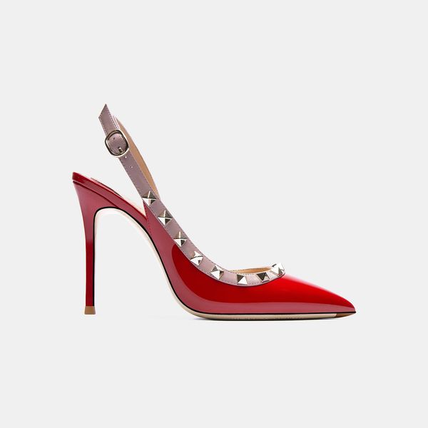 real p fashion women white patent leather spikes slingback point toe thin high heels shoes 8cm stilettos high heels for women, Black
real p fashion women white patent leather spikes slingback point toe thin high heels shoes 8cm stilettos high heels for women, Black