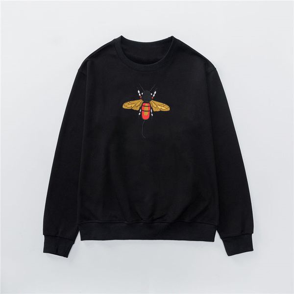 men stylish slim vintage sweatshirts mens womens autumn winter bee embroidery sweatshirt coat women cotton terry sweat shirts, Black
men stylish slim vintage sweatshirts mens womens autumn winter bee embroidery sweatshirt coat women cotton terry sweat shirts, Black