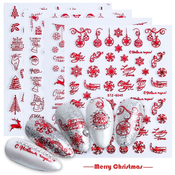 christmas sticker 1pcs snowflake red on gold nails 3d adhesive manicure tip santa elk letter slider nail decals lestzg041-049
christmas sticker 1pcs snowflake red on gold nails 3d adhesive manicure tip santa elk letter slider nail decals lestzg041-049