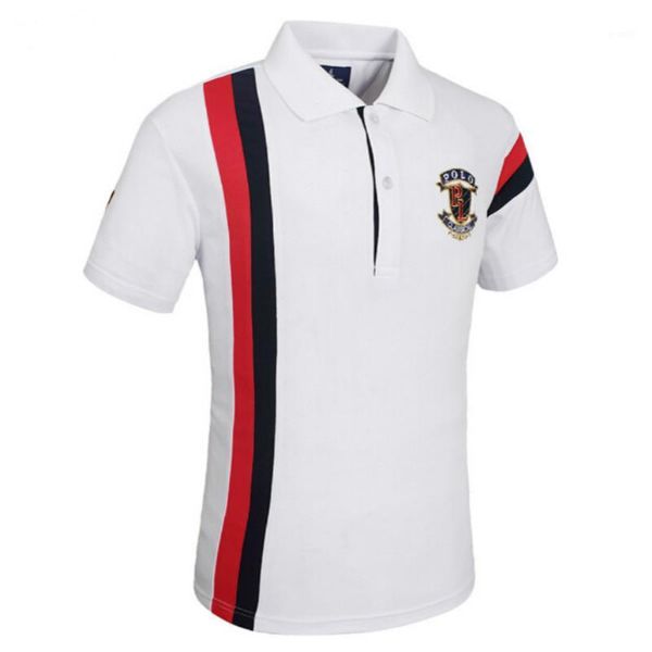 men's polos brand striped shirt fashion men summer short sleeve turn-down collar s hombre men's casual homme1, White;black
men's polos brand striped shirt fashion men summer short sleeve turn-down collar s hombre men's casual homme1, White;black