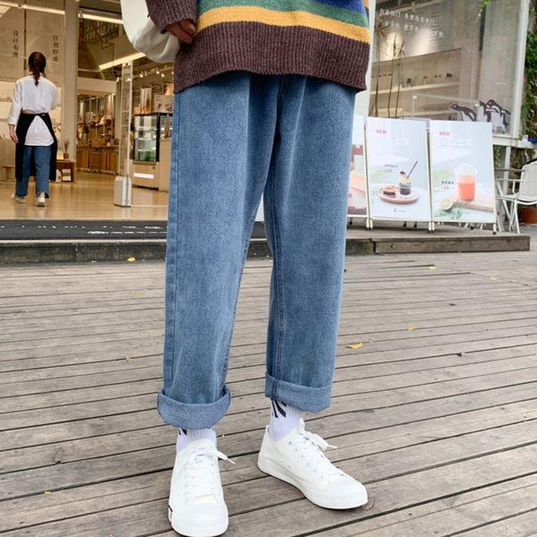 korean wide-leg jeans men's fashion retro casual blue jeans men streetwear wild loose hip-hop straight denim trousers mens
korean wide-leg jeans men's fashion retro casual blue jeans men streetwear wild loose hip-hop straight denim trousers mens