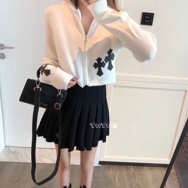 tutu new crosin knitted zipper cardigan women's korean early autumn net red short sweater hooded jacket fashion 62q5, Black;gray
tutu new crosin knitted zipper cardigan women's korean early autumn net red short sweater hooded jacket fashion 62q5, Black;gray