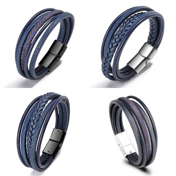 handmade multi-layer men's rope leather creative style simple magnetic handmade multi-layer men's rope leather creative bracelet b, Golden;silver
handmade multi-layer men's rope leather creative style simple magnetic handmade multi-layer men's rope leather creative bracelet b, Golden;silver