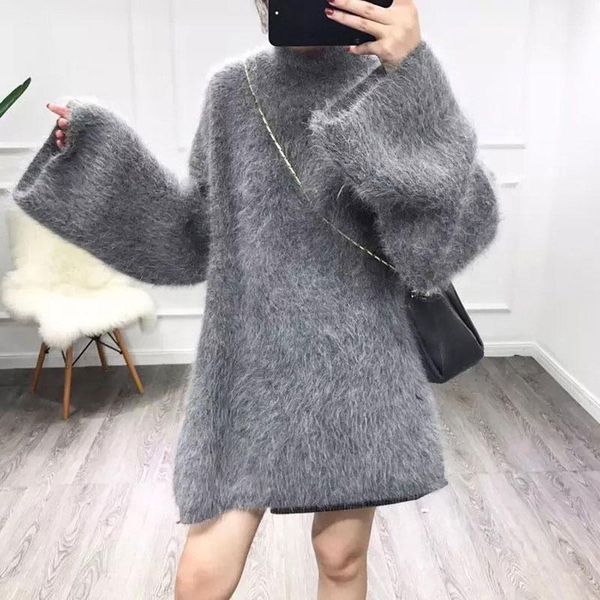 cashmere oversized loose sweater women turtleneck long sweaters korean style sueter mujer invierno 2021 casual robe pull femme1, White;black
cashmere oversized loose sweater women turtleneck long sweaters korean style sueter mujer invierno 2021 casual robe pull femme1, White;black