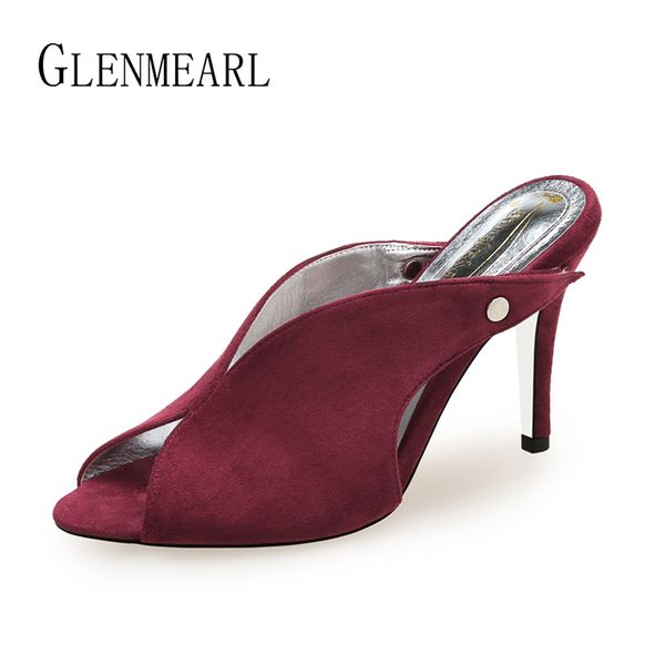 slippers brand female high heels women mules peep toe thin heel casual soft party shoes summer new arrival 2020 de y200706, Black
slippers brand female high heels women mules peep toe thin heel casual soft party shoes summer new arrival 2020 de y200706, Black