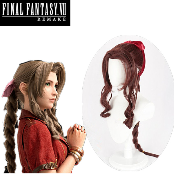 costume accessories final fantasy vii aerith gainsborough cosplay wigs brown long curly cosplay wig heat resistant synthetic hair peruca, Silver
costume accessories final fantasy vii aerith gainsborough cosplay wigs brown long curly cosplay wig heat resistant synthetic hair peruca, Silver