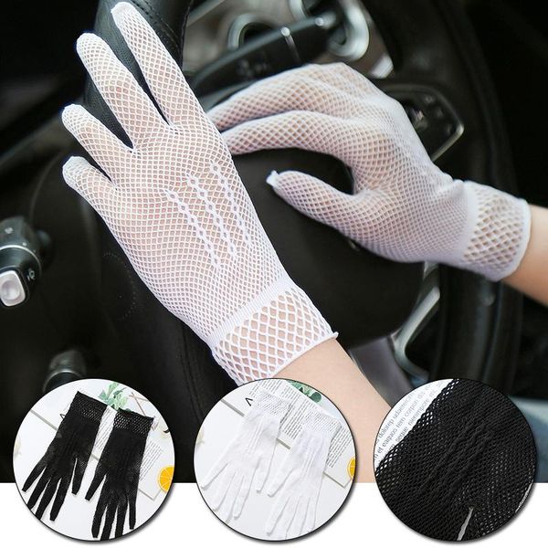 five fingers gloves 1 pair women lace mesh hollow out full finger fishnet summer autumn elegant evening party black white, Blue;gray
five fingers gloves 1 pair women lace mesh hollow out full finger fishnet summer autumn elegant evening party black white, Blue;gray