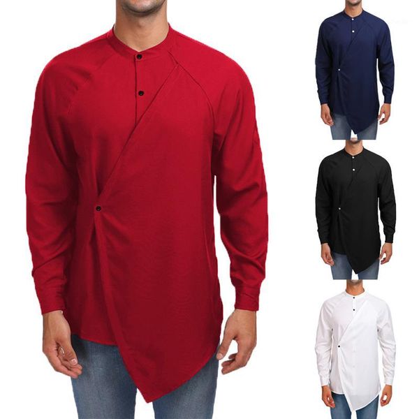 2018 fashion men shirt stand collar long sleeve casual solid button irregular stylish shirt men camisa masculina autumn 2xl1, White;black
2018 fashion men shirt stand collar long sleeve casual solid button irregular stylish shirt men camisa masculina autumn 2xl1, White;black
