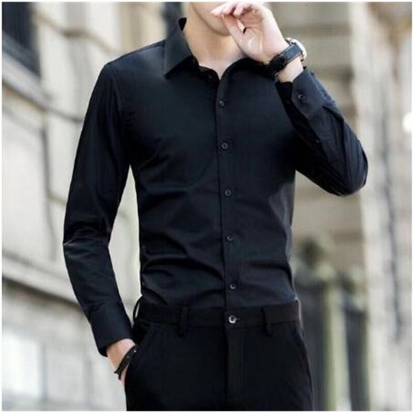 2019 men's shirts 4xl 5xl large size business long sleeved white blue black red smart male social casual shirt plus, White;black
2019 men's shirts 4xl 5xl large size business long sleeved white blue black red smart male social casual shirt plus, White;black