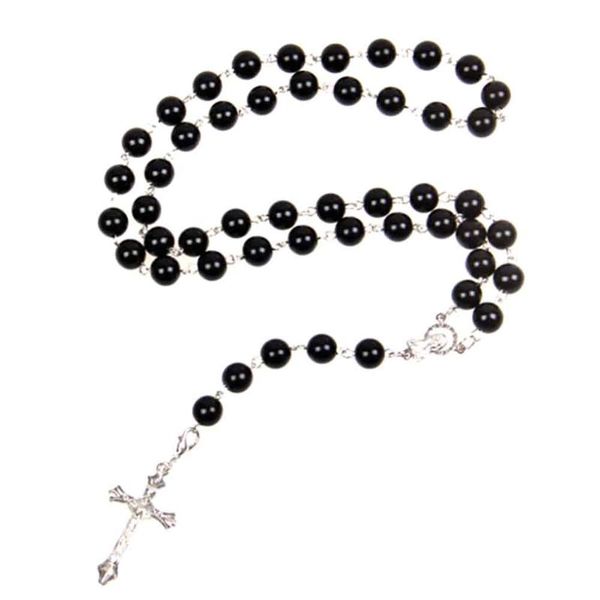 2021 new fashion handmade round glass bead catholic rosary quality bead cross necklace beads cross religious pendants necklace, Silver
2021 new fashion handmade round glass bead catholic rosary quality bead cross necklace beads cross religious pendants necklace, Silver