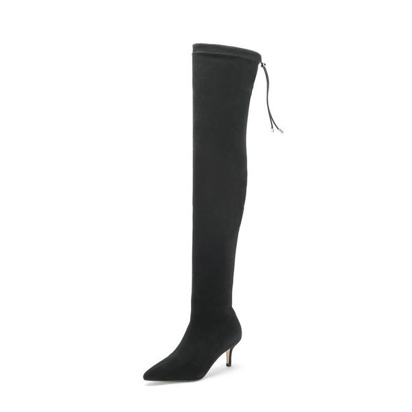 boots elastic over the knee women black pointed toe thigh high 6.5cm heel suede big size 45 spring autumn
boots elastic over the knee women black pointed toe thigh high 6.5cm heel suede big size 45 spring autumn