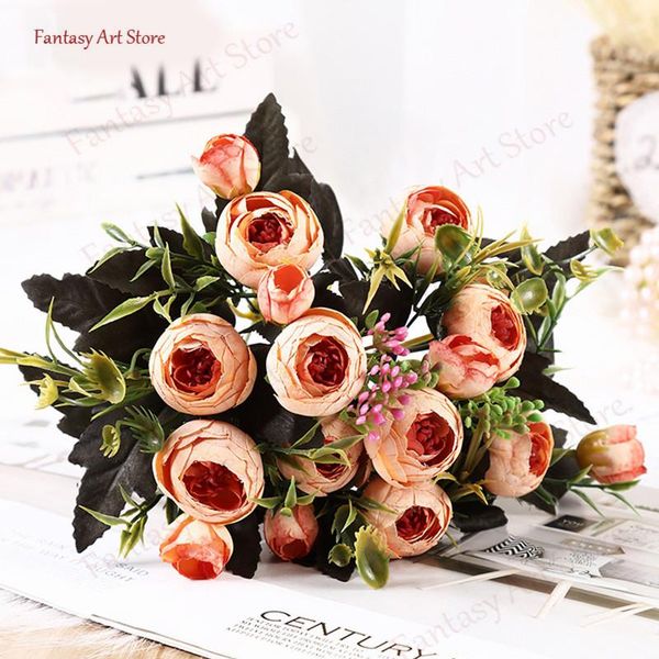 28cm bouquet artificial rose flower vivid artificial color fake silk rose bridal wedding flowers decoration wreath gland
28cm bouquet artificial rose flower vivid artificial color fake silk rose bridal wedding flowers decoration wreath gland