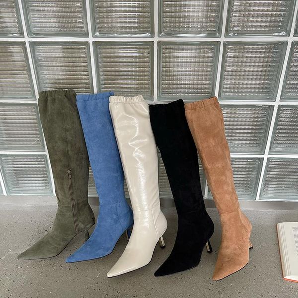 boots big size women sock female shoes for winter stretch fabric modern lady high heels knee-high ladies, Black
boots big size women sock female shoes for winter stretch fabric modern lady high heels knee-high ladies, Black