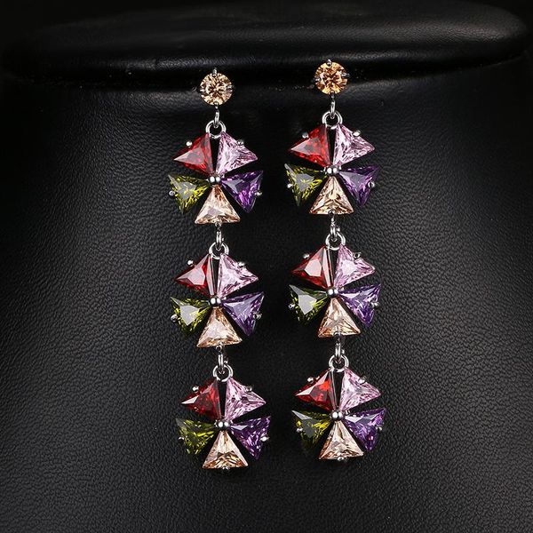 stud bettyue brand fashion charm luxury white gold color multicolor zircon jewelry earrings for woman florid wedding party gift, Golden;silver
stud bettyue brand fashion charm luxury white gold color multicolor zircon jewelry earrings for woman florid wedding party gift, Golden;silver