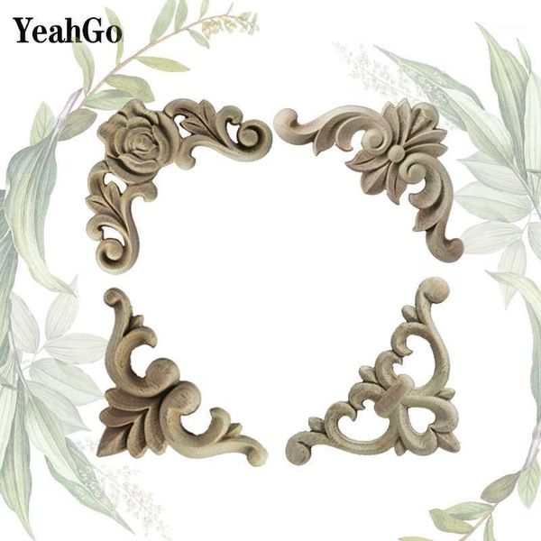 yeahgo european-style carved decoration solid wood corner flower wood carving applique furniture decorative decals accessories1
yeahgo european-style carved decoration solid wood corner flower wood carving applique furniture decorative decals accessories1