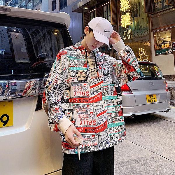 men hip hop hoodies sweatshirt cartoon print streetwear harajuku pullover oversized cotton autumn washed hooded sweatshirt, Black
men hip hop hoodies sweatshirt cartoon print streetwear harajuku pullover oversized cotton autumn washed hooded sweatshirt, Black