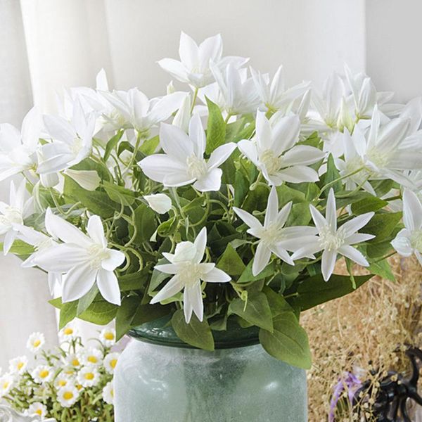 Good Three Branches Clematis Florida Thunb Vivid Artificial Flowers Plant Home and Garden Decoration 69cm Gift
Good Three Branches Clematis Florida Thunb Vivid Artificial Flowers Plant Home and Garden Decoration 69cm Gift
