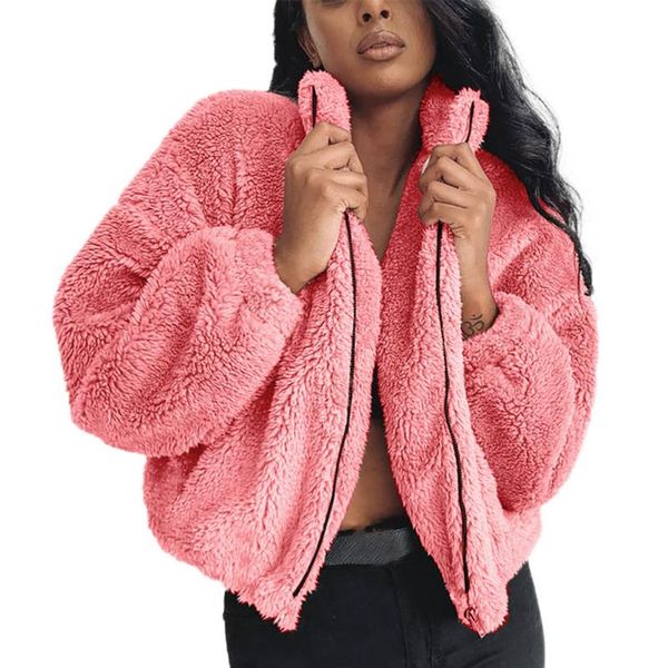 chamsgend winter faux fur coat women autumn thick coat female zipper collar jacket overcoat outerwear short fur 19sep24, Black
chamsgend winter faux fur coat women autumn thick coat female zipper collar jacket overcoat outerwear short fur 19sep24, Black