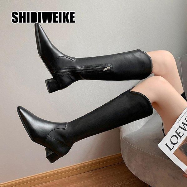 boots knee-high cowboy western 2021 autumn pu leather shoes women long female va141, Black
boots knee-high cowboy western 2021 autumn pu leather shoes women long female va141, Black