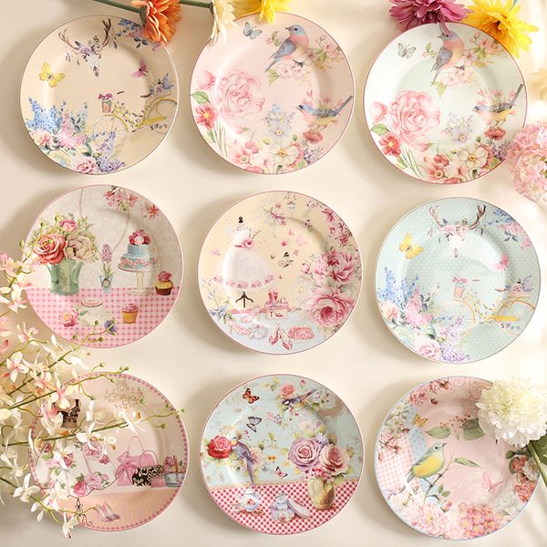 wourmth pastoral bone china dishes and plates porcelain cake dish pastry fruit tray ceramic tableware steak dinner plate q0108
wourmth pastoral bone china dishes and plates porcelain cake dish pastry fruit tray ceramic tableware steak dinner plate q0108