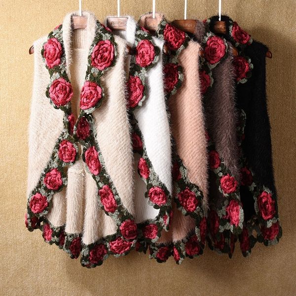 winter women mohair knitted wraps cargidans lady sleeveless embroidery rose sweaters women crochet flower swing sweaters 201128, White;black
winter women mohair knitted wraps cargidans lady sleeveless embroidery rose sweaters women crochet flower swing sweaters 201128, White;black