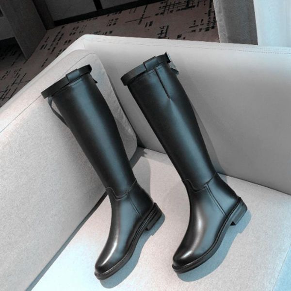 new winter style genuine leather knee high boots women boots motorcycle knight warm after the zipper women shoes, Black
new winter style genuine leather knee high boots women boots motorcycle knight warm after the zipper women shoes, Black